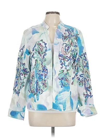 Pre-owned Peck & Peck Blazer Jacket In White