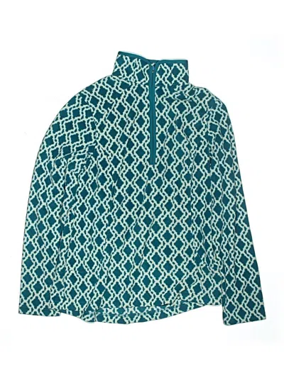 Pre-owned Lands' End Kids'  Fleece Jacket In Blue