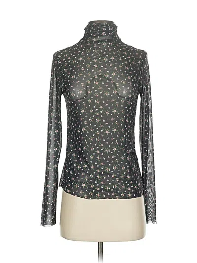 Pre-owned Endless Rose Long Sleeve Top Green Turtleneck Tops