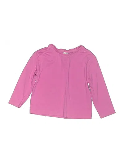 Pre-owned Hanna Andersson Kids' Long Sleeve T-shirt In Pink