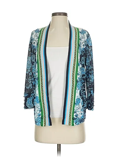 Pre-owned Chico's Cardigan Sweater In Blue