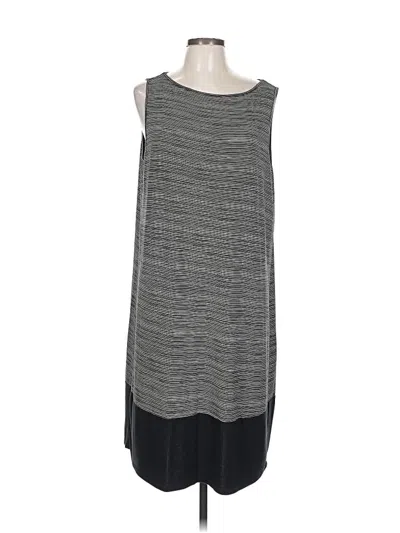 Pre-owned Jjill Casual Dress In Gray