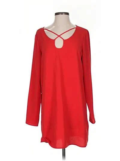 Pre-owned Leith Casual Dress In Red