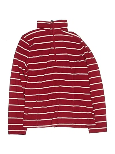 Pre-owned Lands' End Kids'  Track Jacket In Red