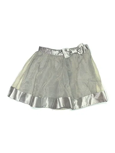 Pre-owned Janie And Jack Kids' Skirt In Silver