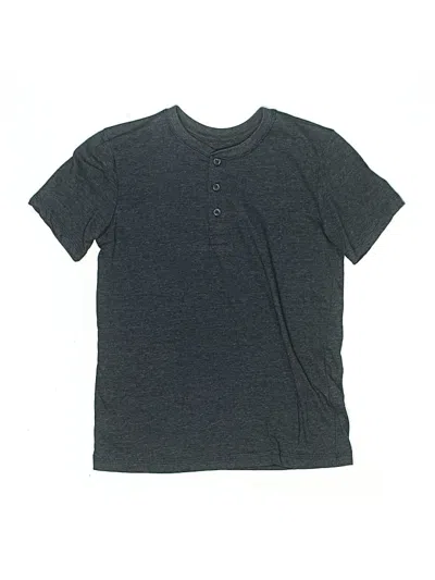 Pre-owned Joe's Jeans Kids' Short Sleeve Henley Shirt In Gray