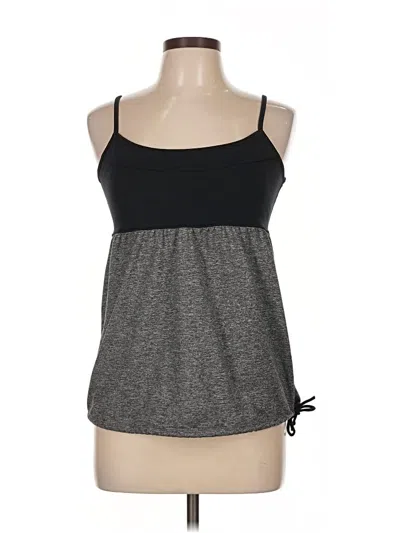 Pre-owned Carve Designs Sleeveless Top Gray Halter Neckline Tops