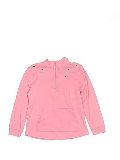 Pre-owned Vineyard Vines Kids' Pullover Hoodie In Pink