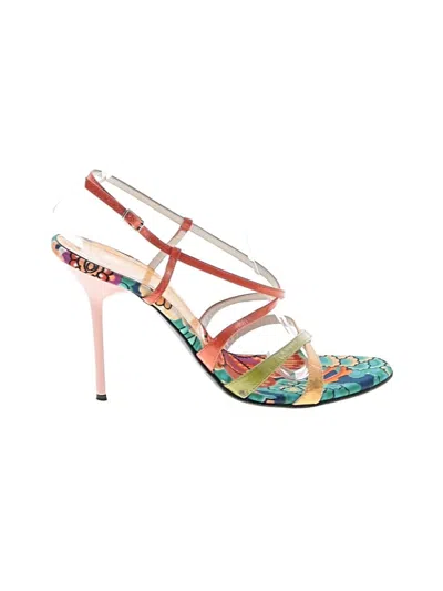 Pre-owned Casadei Sandals In Yellow