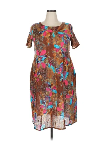 Pre-owned New Fashion Casual Dress In Brown