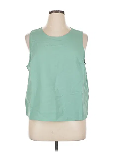 Pre-owned J.crew Factory Store Sleeveless Top Green Halter Neckline Tops