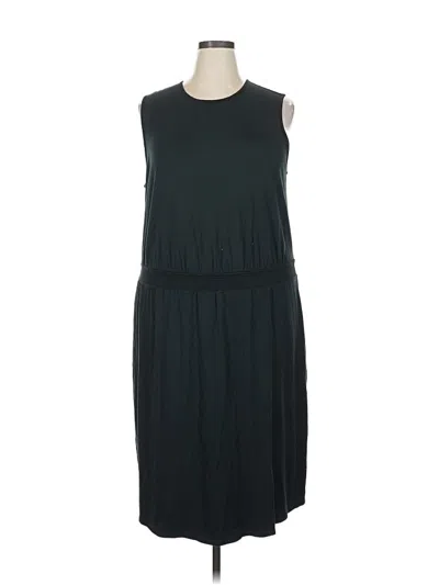 Pre-owned Jjill Casual Dress In Black
