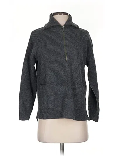 Pre-owned Madewell Wool Pullover Sweater In Gray