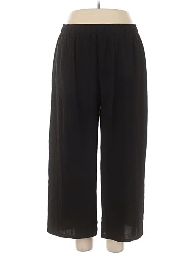 Pre-owned Ekouaer Casual Pants In Black