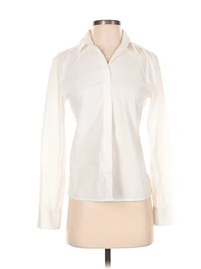 Pre-owned Emporio Armani Long Sleeve Blouse In White