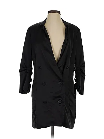 Pre-owned Halston Blazer Jacket In Black