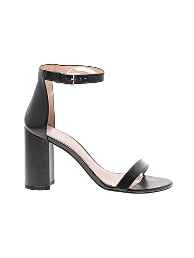 Pre-owned Stuart Weitzman Sandals In Black