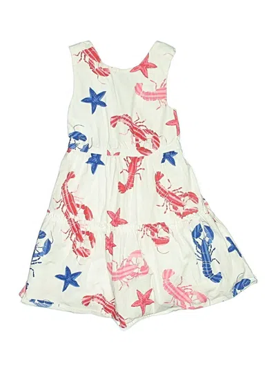 Pre-owned Crewcuts Outlet Kids' Dress In White