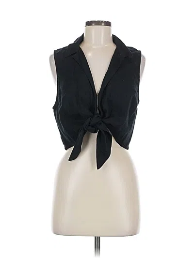 Pre-owned Abercrombie & Fitch Sleeveless Blouse In Black