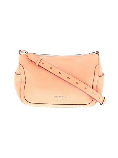 Pre-owned Kate Spade New York Leather Crossbody Bag In Orange