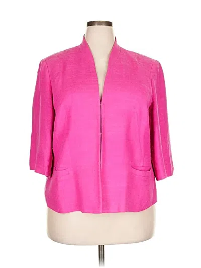 Pre-owned Jones New York Collection Blazer Jacket In Pink