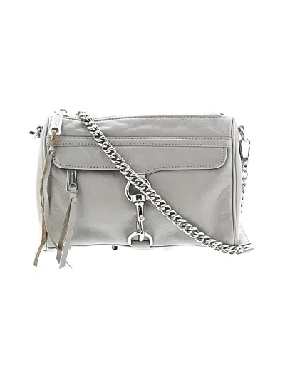 Pre-owned Rebecca Minkoff Leather Crossbody Bag In Gray