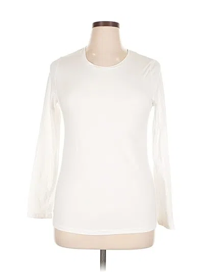 Pre-owned Felina Long Sleeve T-shirt In White