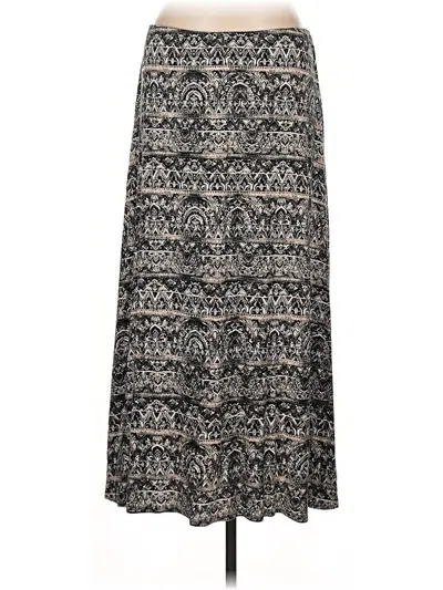 Pre-owned Jjill Casual Skirt In Gray