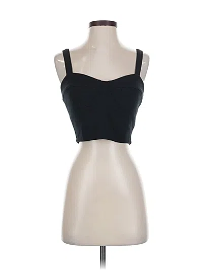 Pre-owned Scoop Sleeveless Top Black Sweetheart Neckline Tops