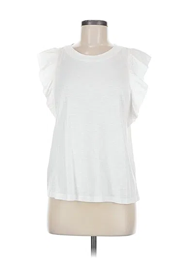 Pre-owned Banana Republic Factory Store Sleeveless T-shirt In White