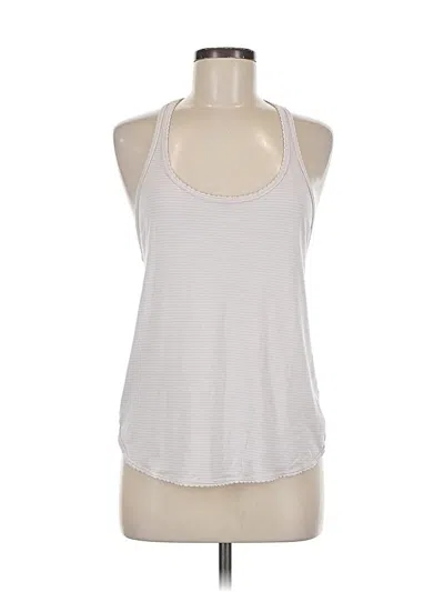 Pre-owned Lululemon Athletica Tank Top White Halter Neckline Tops