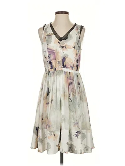 Pre-owned Simply Vera Vera Wang Cocktail Dress In Gray