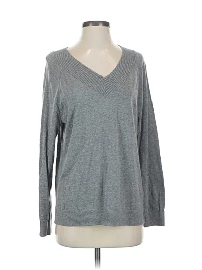 Pre-owned Jjill Pullover Sweater In Gray