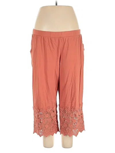 Pre-owned Logo By Lori Goldstein Casual Pants In Orange