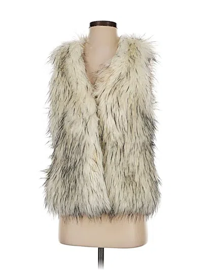 Pre-owned Unreal Fur Faux Fur Vest In White
