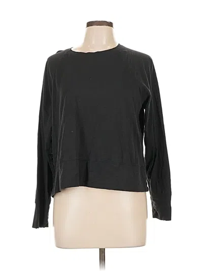 Pre-owned Athleta Long Sleeve T-shirt In Gray