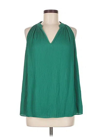 Pre-owned Banana Republic Factory Store Sleeveless Blouse In Green