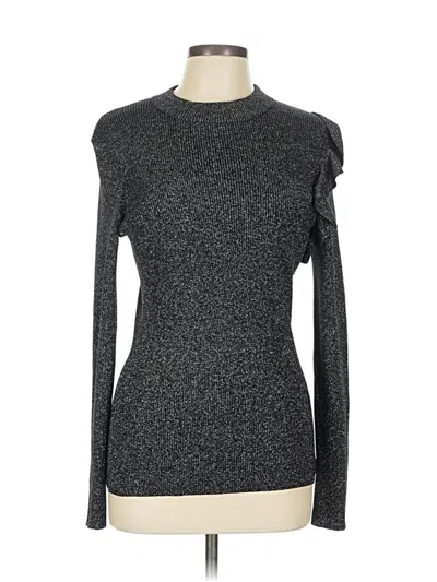 Pre-owned Ted Baker Long Sleeve Top Gray Turtleneck Tops