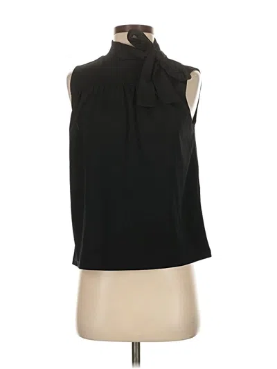 Pre-owned Ann Taylor Sleeveless Blouse In Black