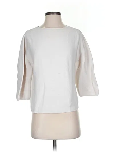 Pre-owned Uniqlo Pullover Sweater In White