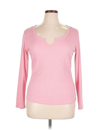Pre-owned Unbranded Long Sleeve T-shirt In Pink