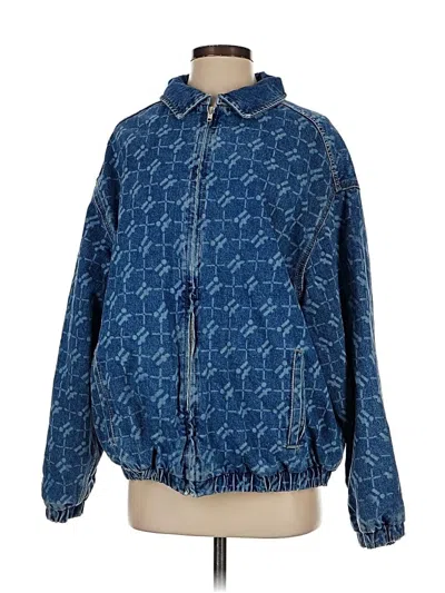 Pre-owned Iets Frans Windbreaker Jacket In Blue