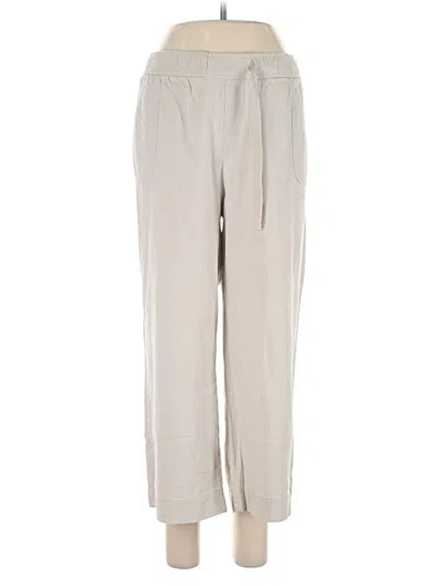 Pre-owned Ellen Tracy Linen Pants In Gray