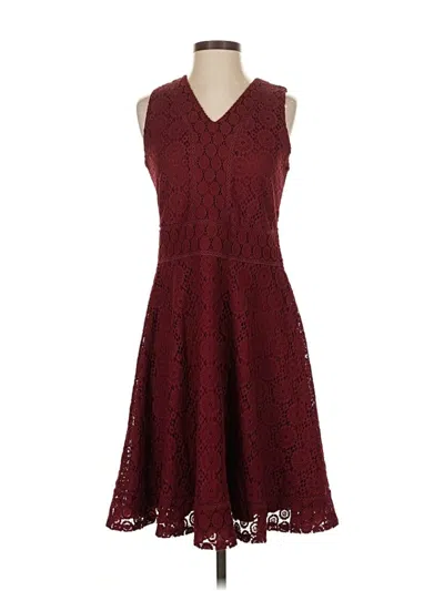 Pre-owned Charter Club Cocktail Dress In Burgundy