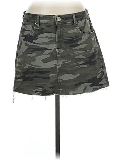 Pre-owned Express Casual Skirt In Green