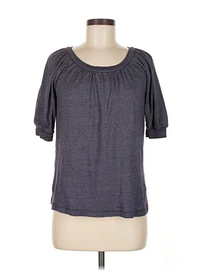 Pre-owned Michael Stars Short Sleeve Top Gray Scoop Neck Tops