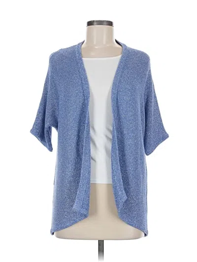 Pre-owned Chico's Cardigan Sweater In Blue
