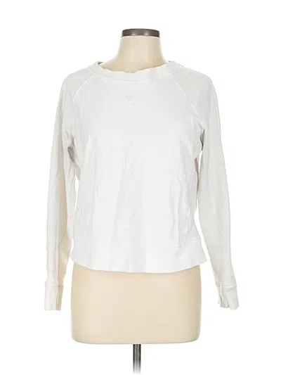 Pre-owned Lululemon Athletica Long Sleeve T-shirt In White