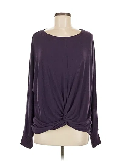 Pre-owned Michael Stars Pullover Sweater In Purple