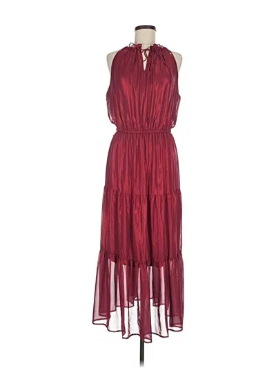 Pre-owned Simply Vera Vera Wang Casual Dress In Burgundy